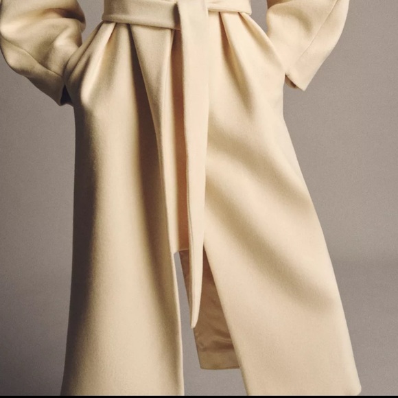 LAST CHANCE 🆕 2026 ZARA WOMEN OVERSIZED WOOL BLEND VANILLA Elegant Cream Coat - Picture 2 of 6